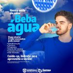 Dicas de saúde e hidratação para enfrentar o calor intenso